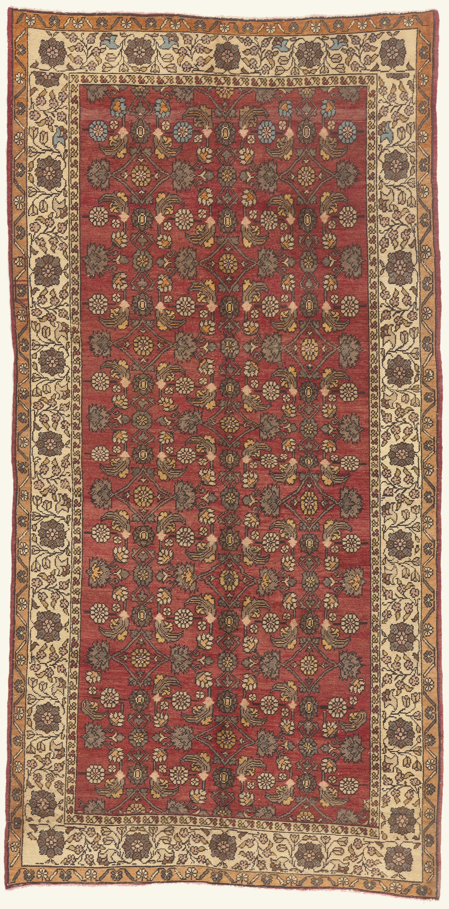 5 x 10 - Red Vintage Turkish Sivas Rug - 50410