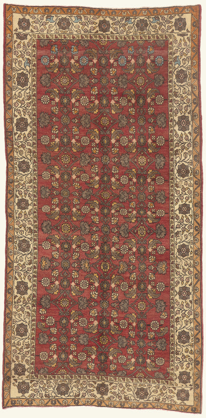 5 x 10 - Red Vintage Turkish Sivas Rug - 50410