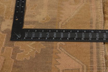 5 x 12 - Brown Vintage Turkish Oushak Rug - 50439