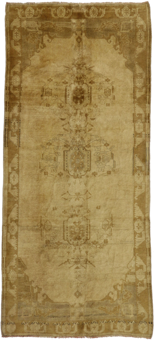 5 x 12 Vintage Turkish Oushak Rug 50439