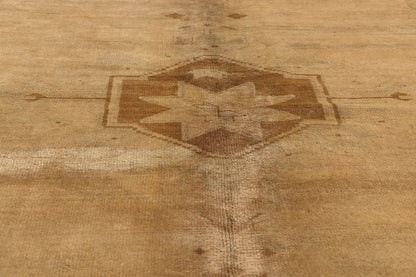 5 x 12 - Brown Vintage Turkish Oushak Rug - 50447