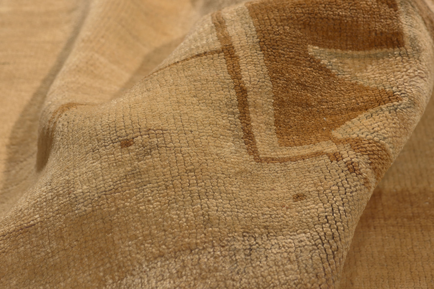 5 x 12 - Brown Vintage Turkish Oushak Rug - 50447