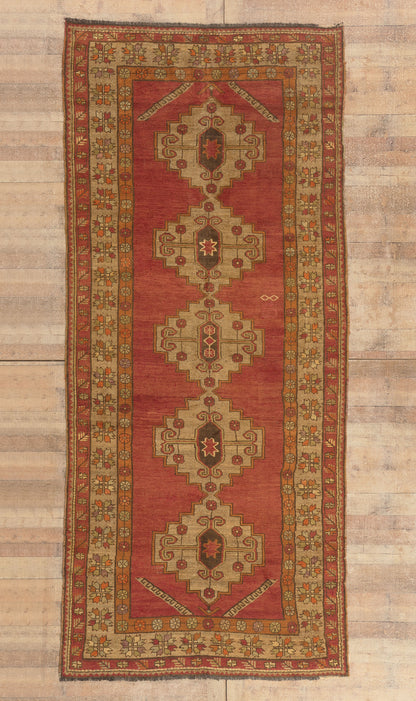 5 x 12 - Red Antique Turkish Oushak Rug - 50468