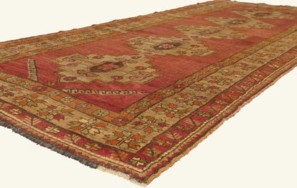 5 x 12 - Red Antique Turkish Oushak Rug - 50468