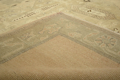 6 x 9 - Brown Vintage Turkish Oushak Rug - 50483