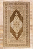 8 x 13 - Brown Vintage Turkish Oushak Rug - 50504