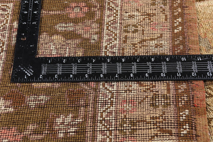 8 x 13 - Brown Vintage Turkish Oushak Rug - 50504