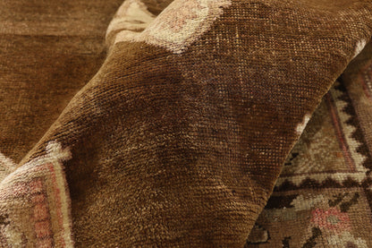 8 x 13 - Brown Vintage Turkish Oushak Rug - 50504