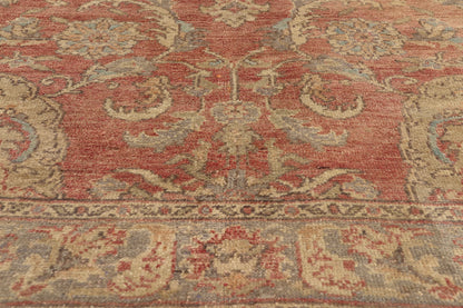 5 x 9 - Rust Vintage Turkish Oushak Rug - 50523