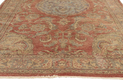 5 x 9 - Rust Vintage Turkish Oushak Rug - 50523