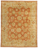 9 x 11 - Rust Turkish Oushak Rug - 50536