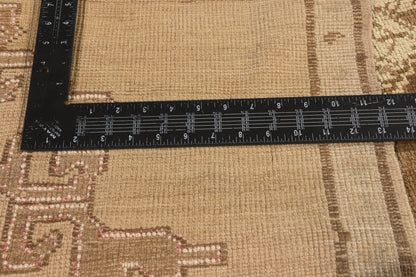 5 x 13 - Brown Vintage Turkish Oushak Rug - 50581