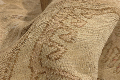 5 x 15 - Brown Vintage Turkish Oushak Rug - 50582