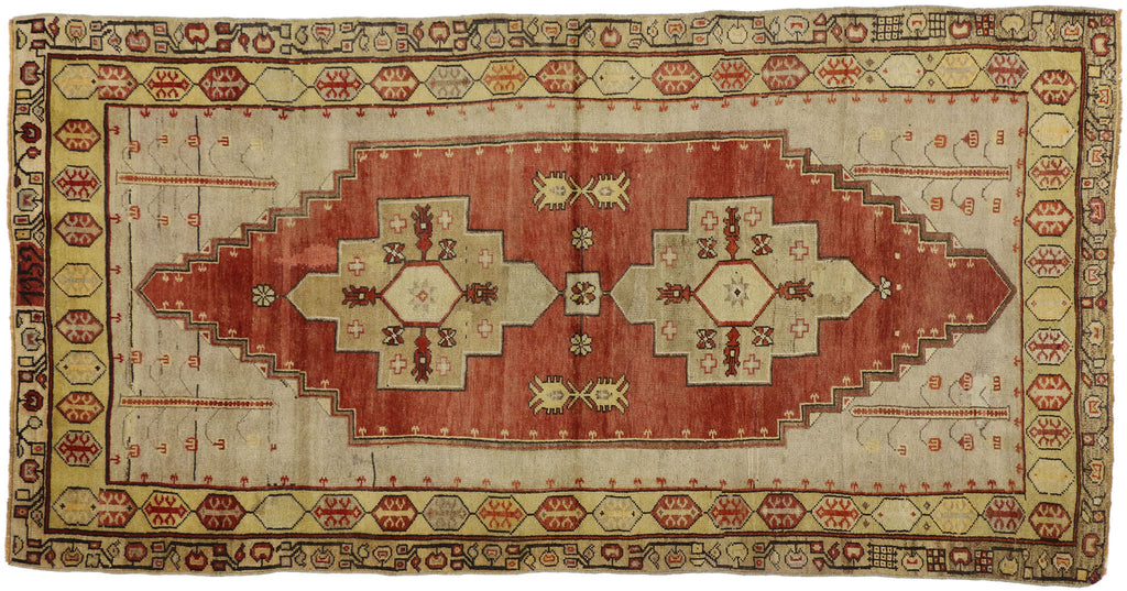 4 x 8 Vintage Turkish Oushak Rug 50643