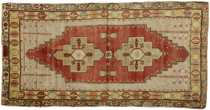 4 x 8 Vintage Turkish Oushak Rug 50643