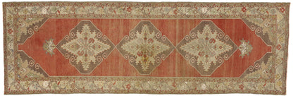 3 x 11 Vintage Turkish Oushak Runner 50646