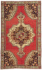 5 x 8 - Red Vintage Turkish Oushak Rug - 50722