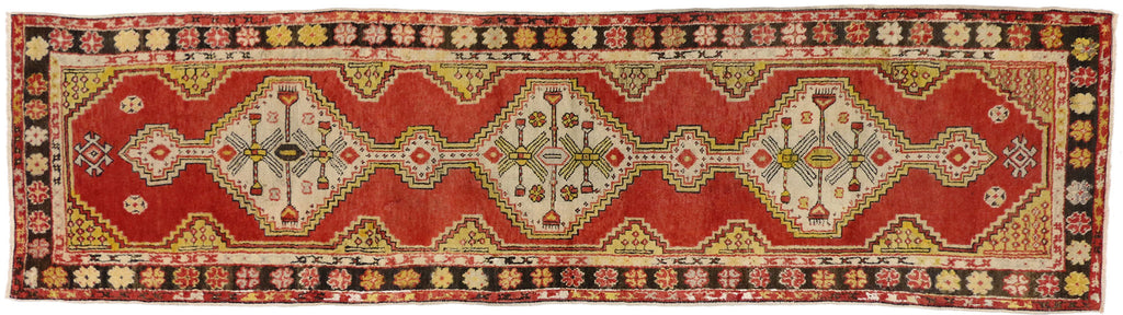 3 x 10 Vintage Red Turkish Oushak Rug 50727