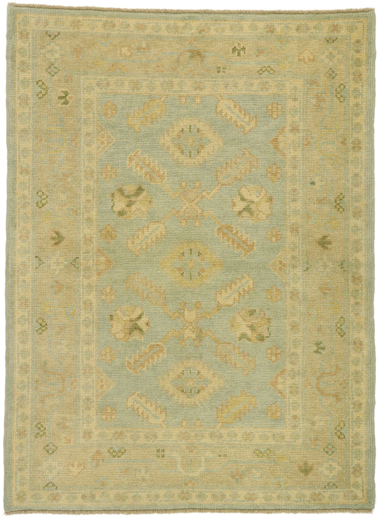 4 x 5 - Multicolor Turkish Oushak Rug - 50733