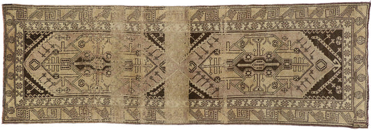 3 x 11 Vintage Turkish Oushak Runner 50749