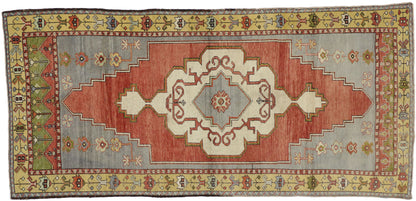4 x 9 Vintage Turkish Oushak Rug 50751