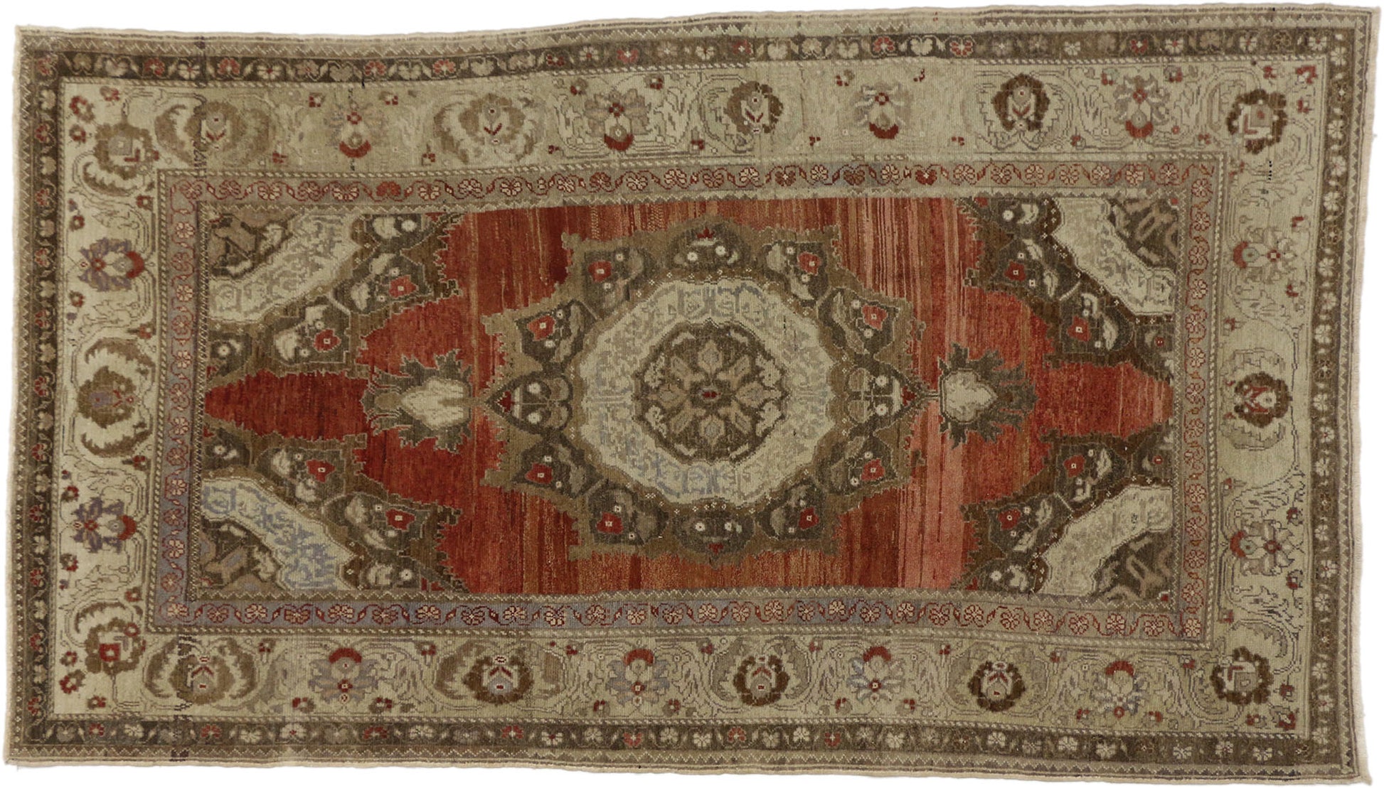 5 x 9 Vintage Turkish Oushak Rug 50756