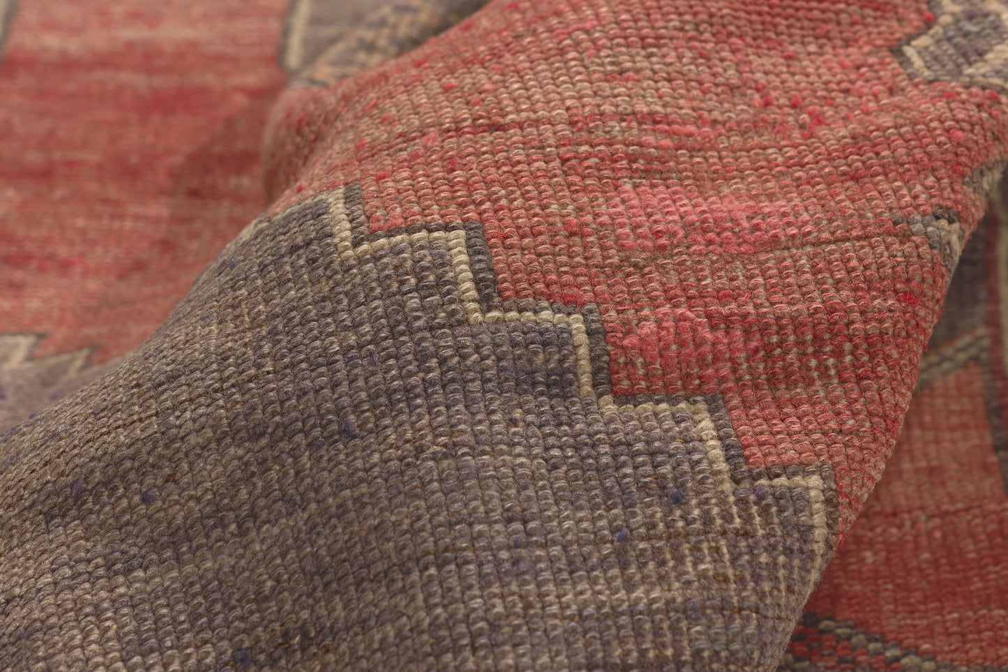 5 x 9 - Red Vintage Turkish Oushak Rug - 50758