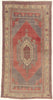 5 x 9 - Red Vintage Turkish Oushak Rug - 50758