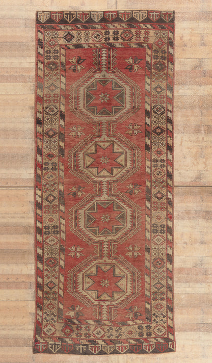 5 x 12 - Red Vintage Turkish Oushak Rug - 50766