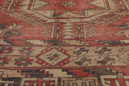 5 x 12 - Red Vintage Turkish Oushak Rug - 50766