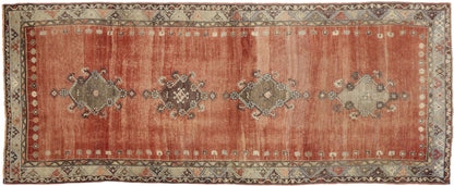 4 x 11 Vintage Turkish Oushak Rug 50768