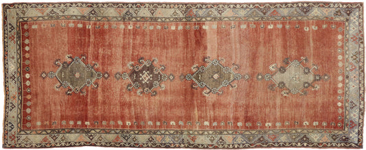 4 x 11 Vintage Turkish Oushak Rug 50768