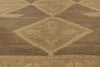 5 x 10 - Brown Vintage Turkish Oushak Rug - 50845