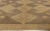5 x 10 - Brown Vintage Turkish Oushak Rug - 50845