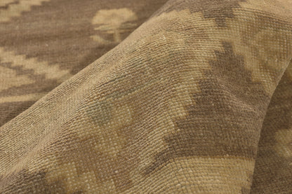 5 x 10 - Brown Vintage Turkish Oushak Rug - 50845