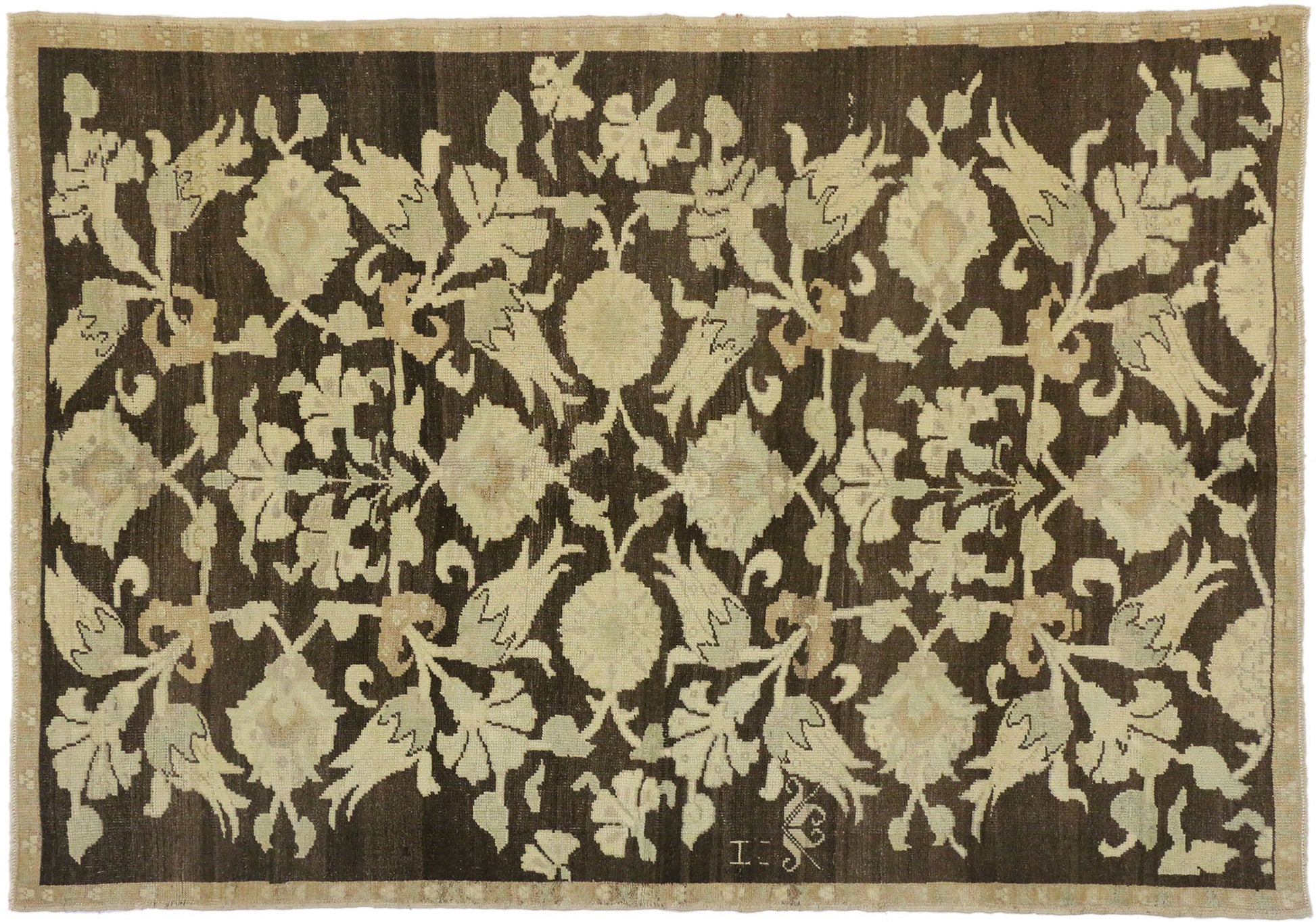 5 x 7 Vintage Oushak Rug 50847