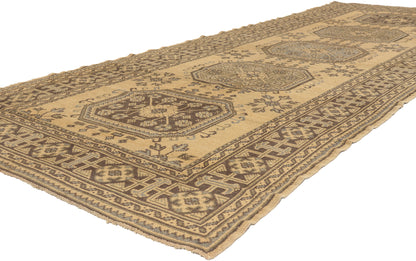5 x 12 - Tan Vintage Turkish Oushak Rug - 50920