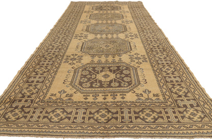 5 x 12 - Tan Vintage Turkish Oushak Rug - 50920