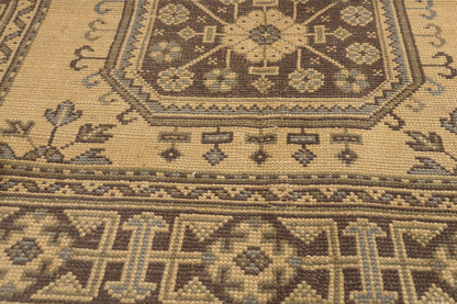 5 x 12 - Tan Vintage Turkish Oushak Rug - 50920