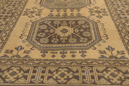 5 x 12 - Tan Vintage Turkish Oushak Rug - 50921