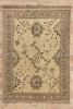 6 x 8 - Beige Vintage Turkish Oushak Rug - 50925