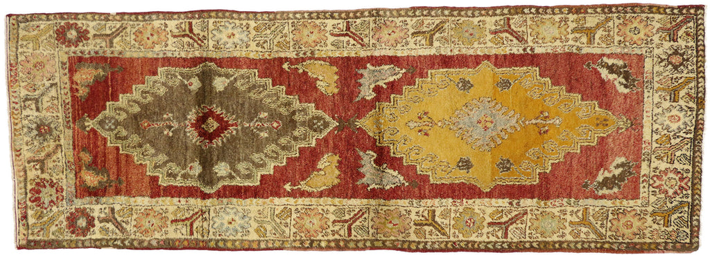 4 x 10 Vintage Turkish Oushak Rug 50926