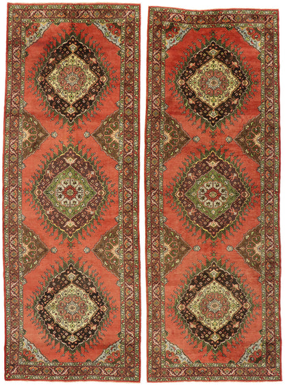 5 x 14 Vintage Turkish Oushak Rug 50986