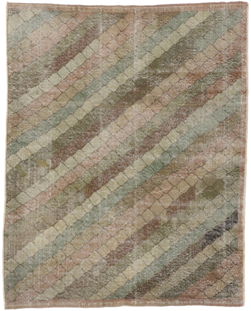 4 x 5 Zeki Muren Vintage Sivas Rug 51009