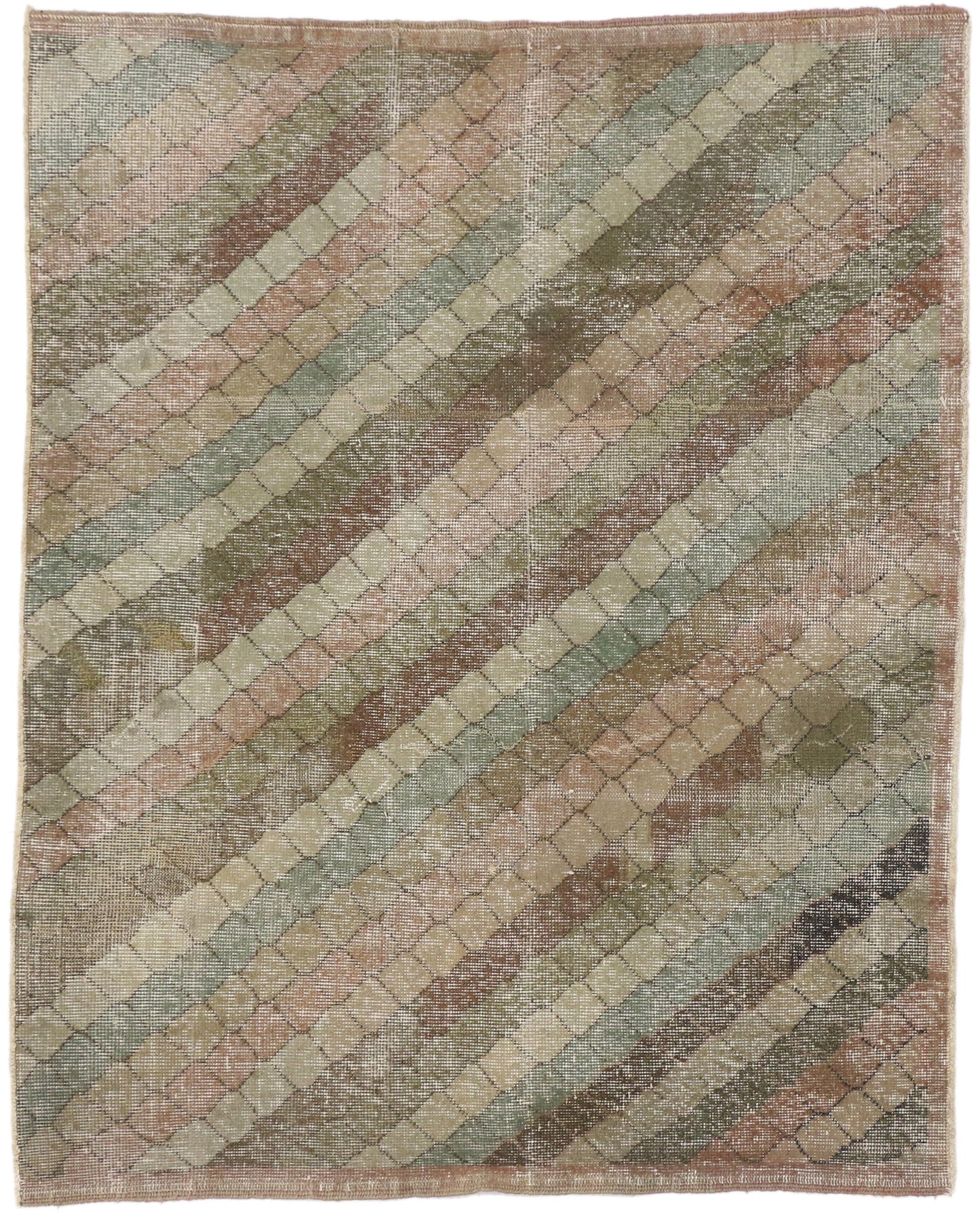 4 x 5 Zeki Muren Vintage Sivas Rug 51009