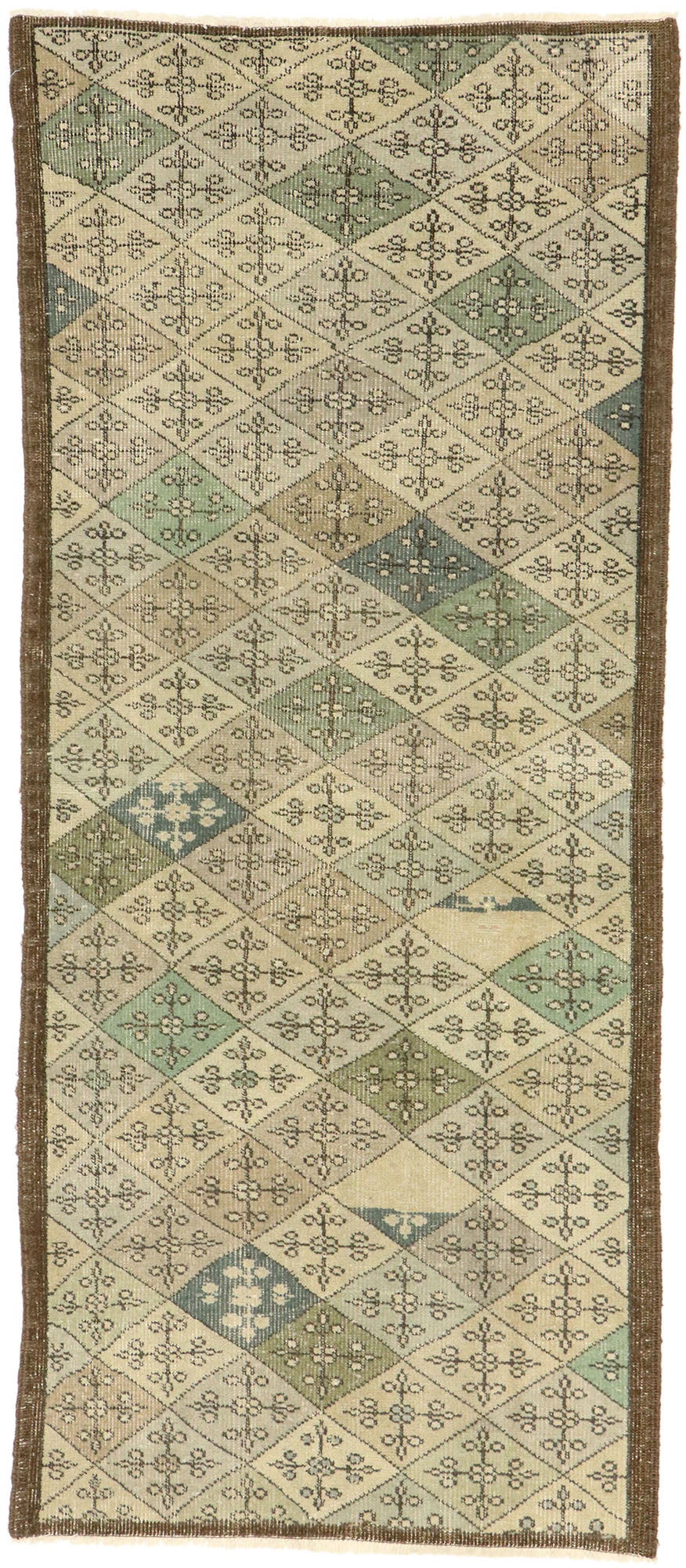 3 x 6 - Gray Vintage Turkish Sivas Rug - 51011