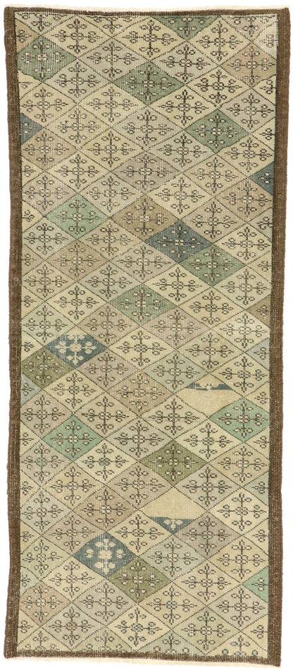 3 x 6 - Gray Vintage Turkish Sivas Rug - 51011