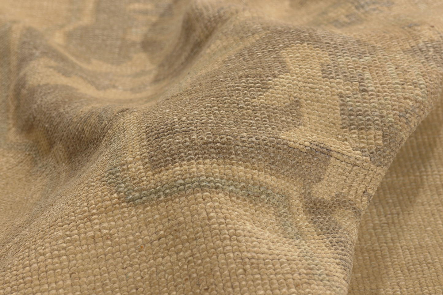 5 x 13 - Tan Vintage Turkish Oushak Rug - 51021
