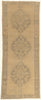 5 x 13 - Tan Vintage Turkish Oushak Rug - 51021
