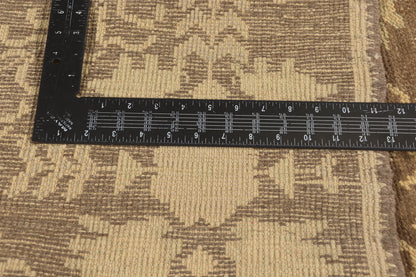 5 x 9 - Brown Vintage Turkish Oushak Rug - 51028